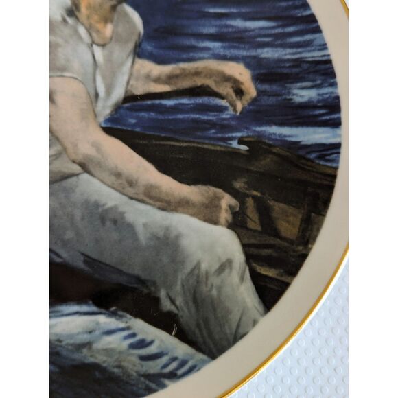 Southern Living Gallery "Boating"by Edouard Manet collectable plate - Picture 3 of 11